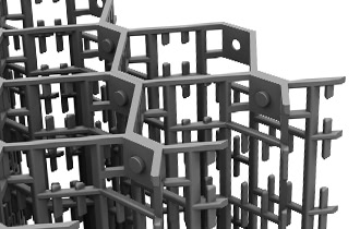 Una imagen que muestra una parte del relleno modular antisalpicaduras HTP25